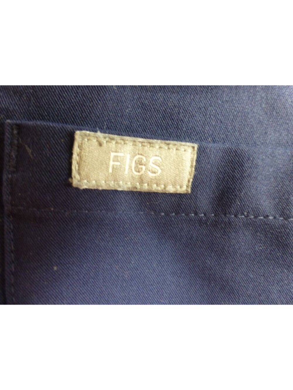 Figs Navy Blue Scrub Top Small Technical Collection V-Neck Pocketed Lightweight - Picture 4 of 7